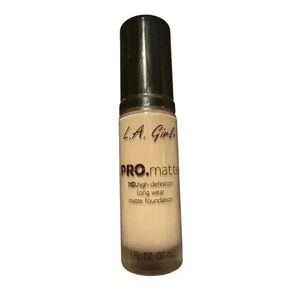 L.A Girl Pro Matte HD Long Wear Matte Liquid Foundation, 1 Oz, Ivory # GLM671
